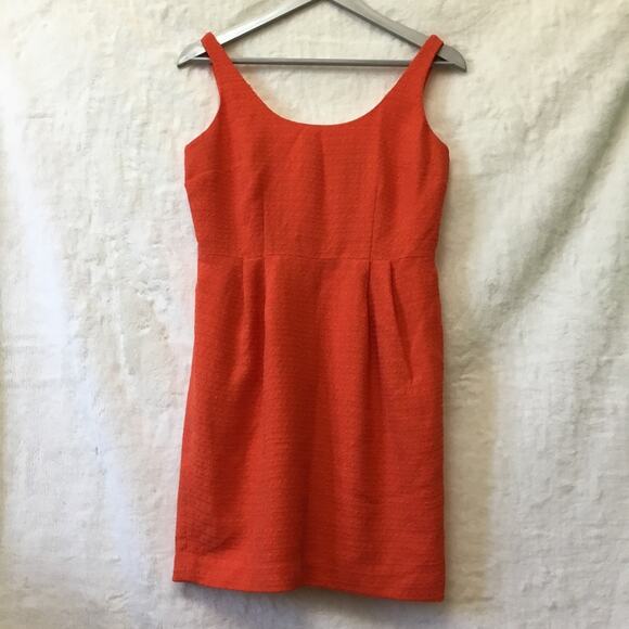 Ann Taylor Orange Sleeveless Sheath Dress - Picture 1 of 12